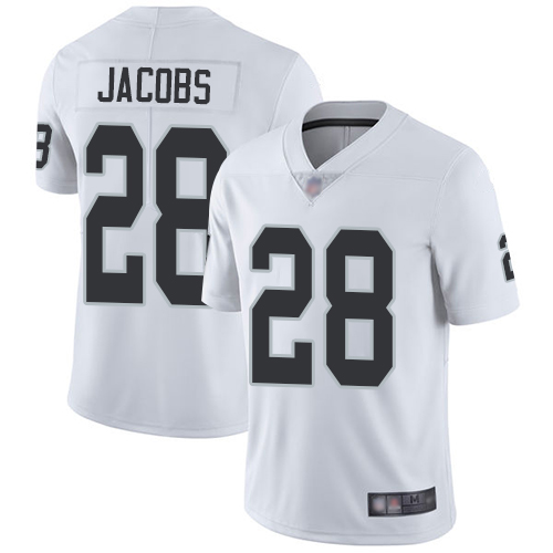 Men Oakland Raiders Limited White Josh Jacobs Road Jersey NFL Football #28 Vapor Untouchable Jersey->oakland raiders->NFL Jersey